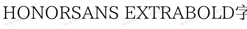 HONORSANS EXTRABOLD字字体转换